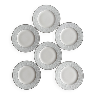 6 Villeroy and Boch 'Palatino' Chateau Collection dessert plates.
