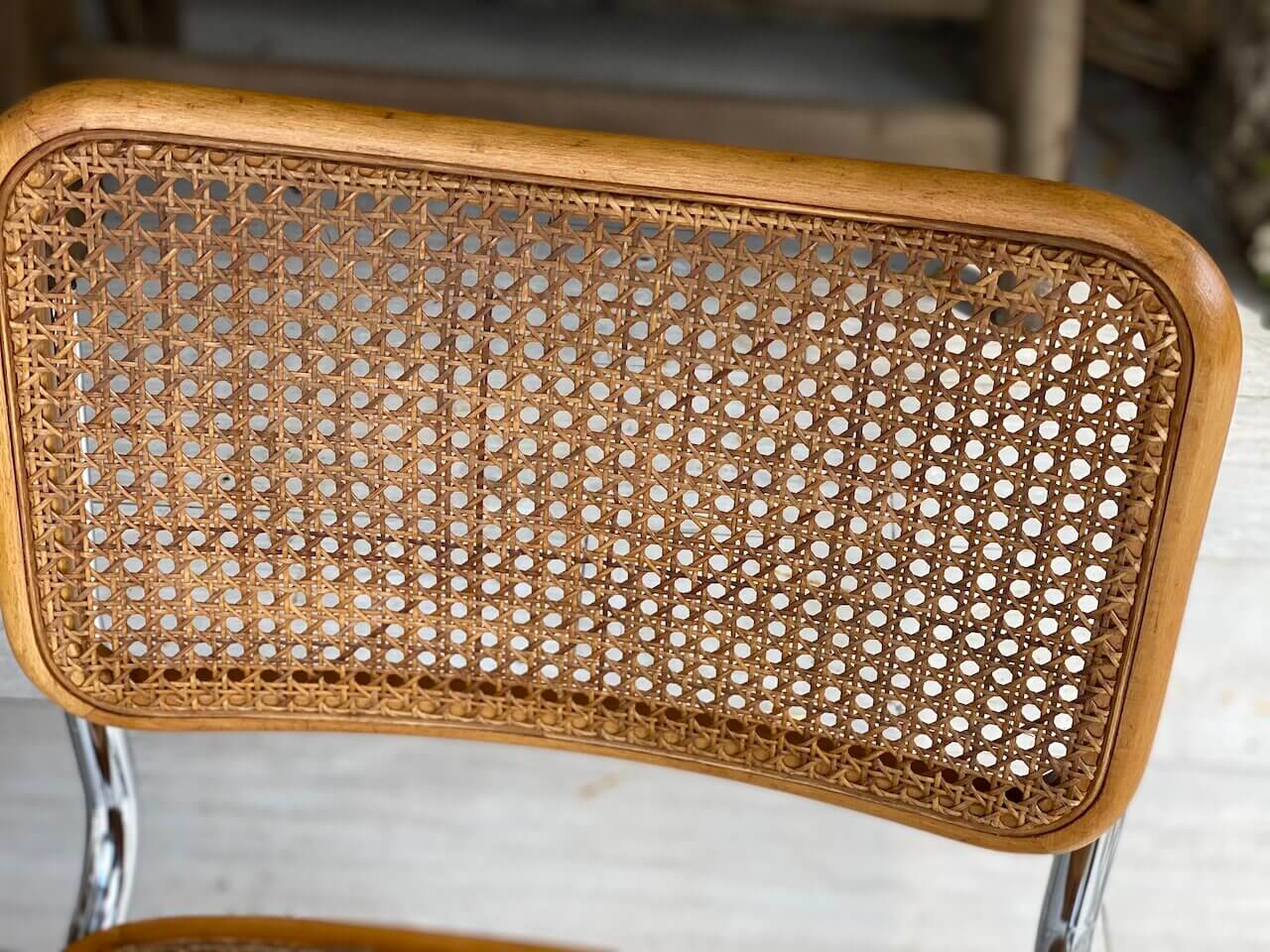 Lot of 4 chairs Cesca B32 beiges, Marcel Breuer