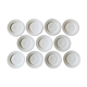 11 Assiettes à dessert en grès moucheté vintage