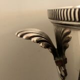 Pearl silver metal champagne bucket, shells or shells