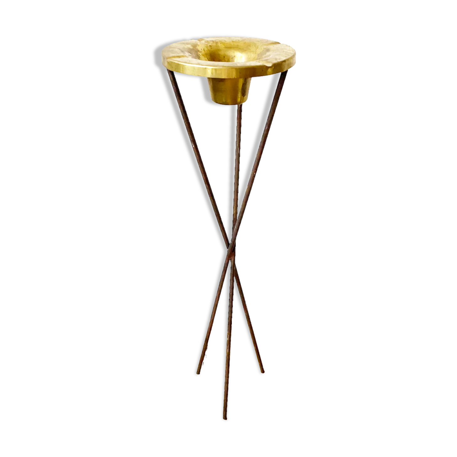 Cendrier italien avec bol en laiton