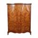 Louis XV cabinet curved in precious wood marquetry around 1900-1930
