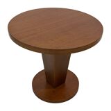 Vintage side table art deco style 80s wood minimalist design