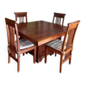 Table à manger avec 4 chaises en Teck