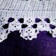 Hand crochet stitch white cotton bedspread