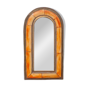 Miroir laiton et os, miroir à accrocher, mural, miroir marocain, décoration intérieur, home decor