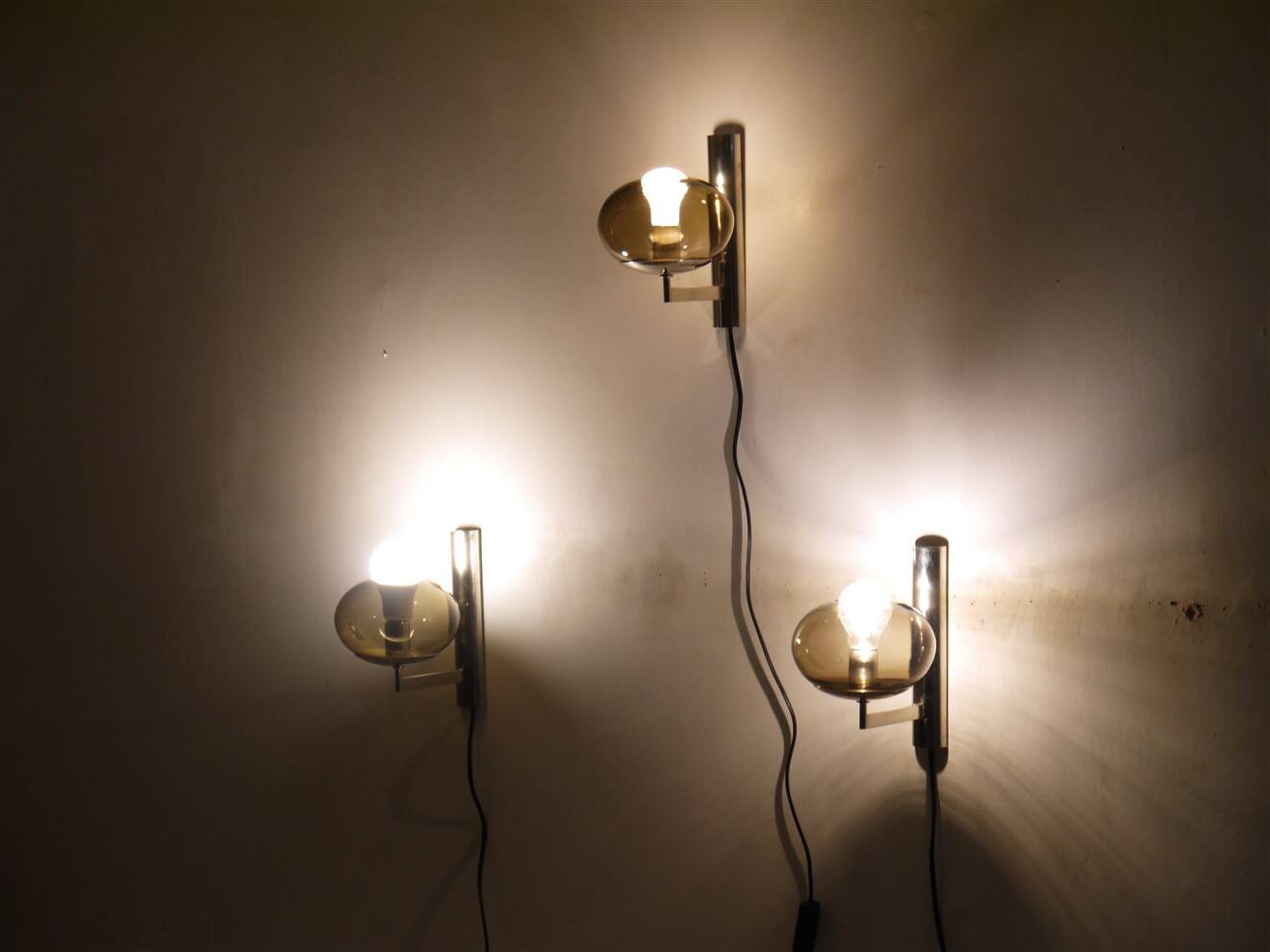 Lot of Italian wall lights, G Sciolari 1970