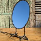 Metal mirror with duck legs