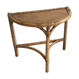 Vintage rattan console
