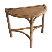 Vintage rattan console