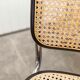 Pair of black Breuer b32 chairs and cannage