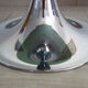 Table glass smoked foot vintage tulip 70