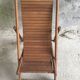 Vintage teak children's chaise longue