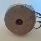 Owl lamp in stoneware from La Borne