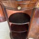 Rare Somno with drawer, Empire period Cuban mahogany and superb grooved marble.