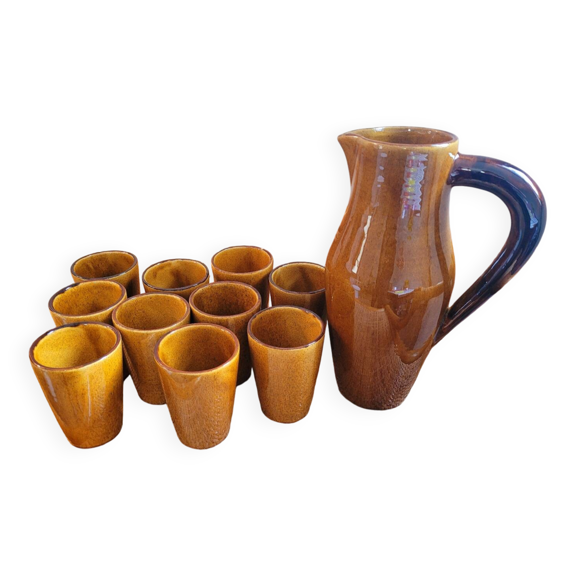 Ceramic orangeade set - 10 mazagrans