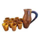 Ceramic orangeade set - 10 mazagrans