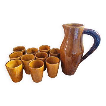 Ceramic orangeade set - 10 mazagrans
