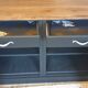 Buffet noir en bois massif