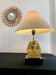 Golden brass table lamp tutankhamun Year 70 vintage pyramid