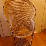 Emmanuel rattan armchair for children