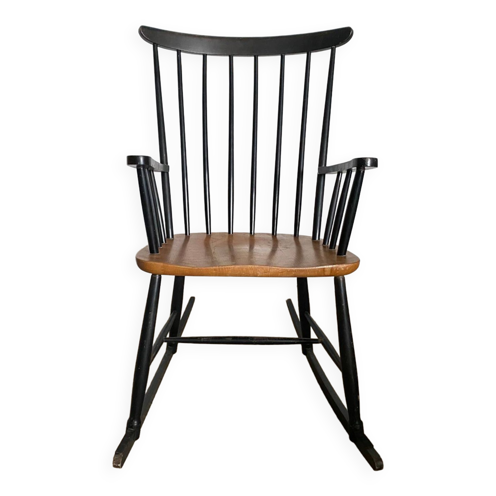 Rocking chair Scandinavian design attributed to Inge Andersson vintage 1960