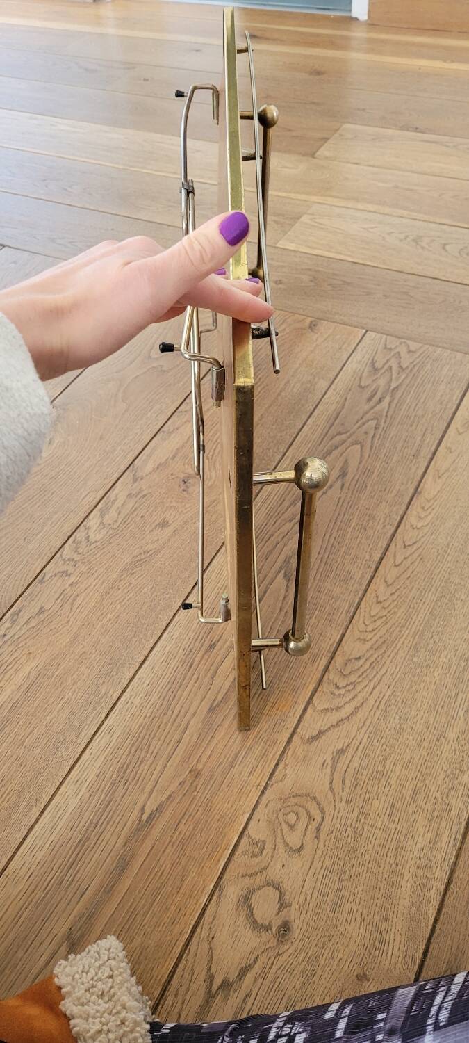 Folding breakfast tray