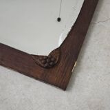 Large mirror on restored wooden frame to install 1950