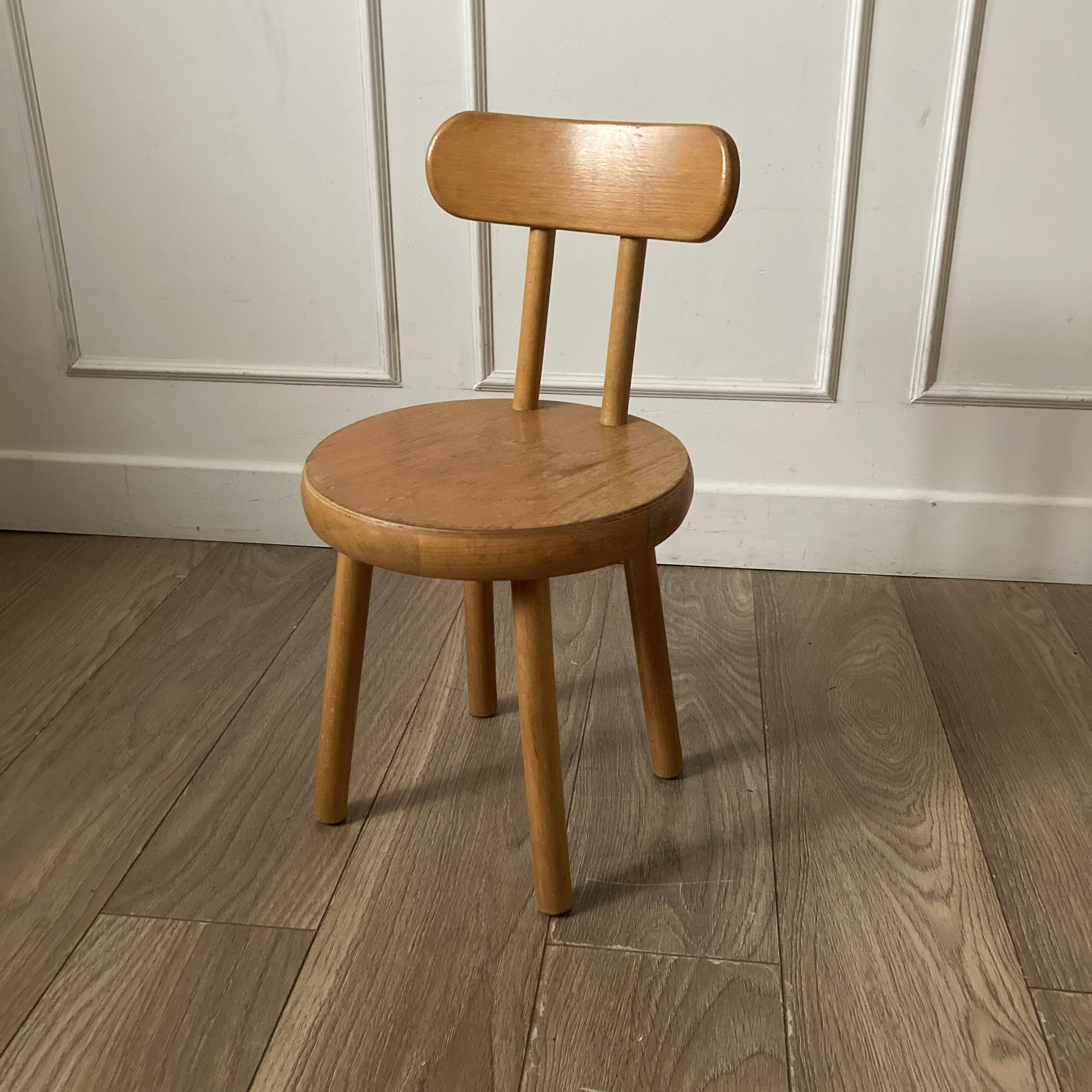 All-wooden children's chair
