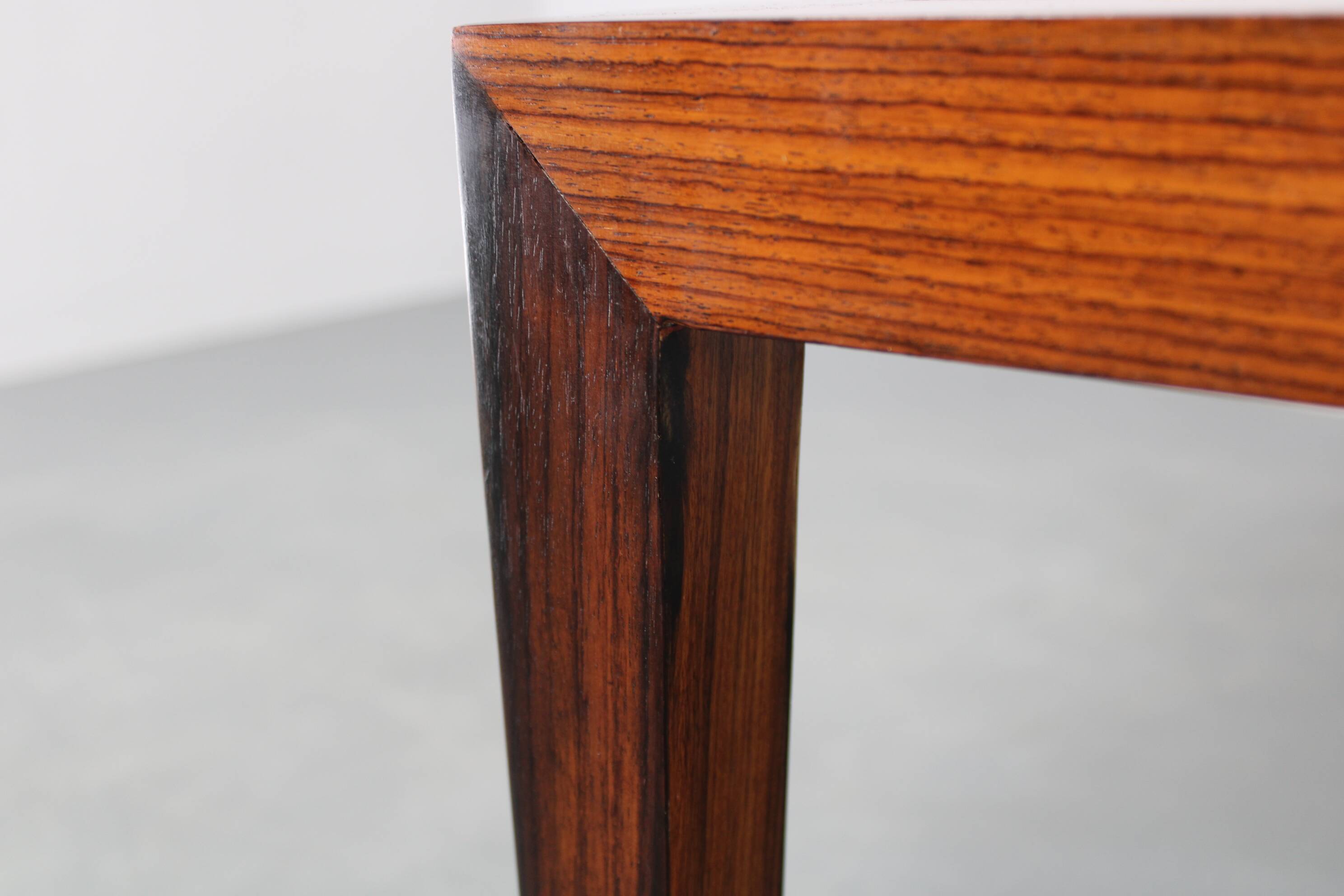 Mid-century Danish Haslev Mobelsnedkeri coffee table with Royal Copenhagen ceramic tiles