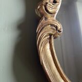 Golden resin shell mirror  46x75cm