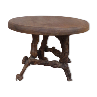 Table basse pieds de vignes  vintage