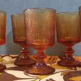 6 vintage codec stemware