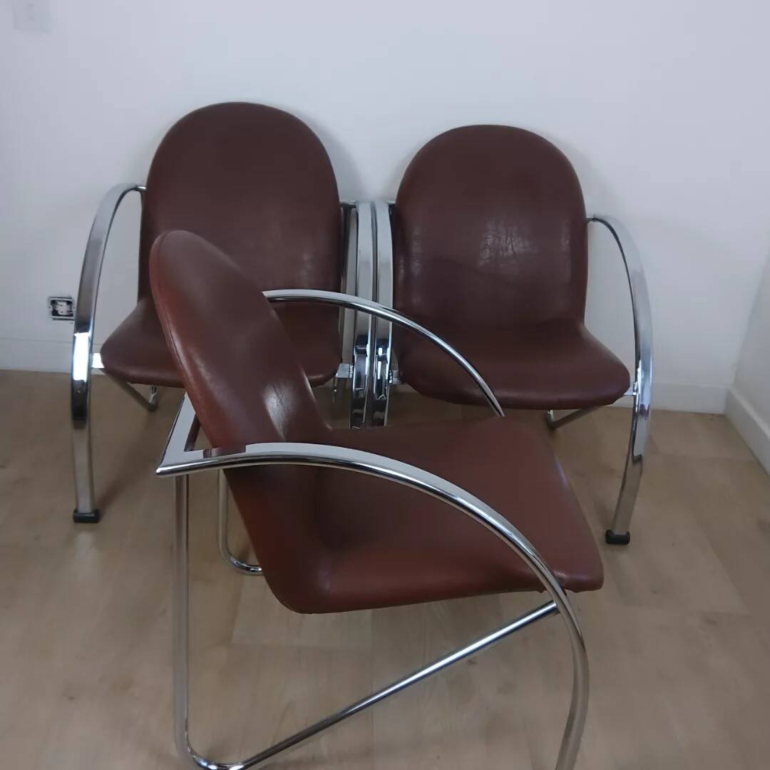 Slichaise Souvignet chrome armchair