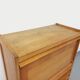 Vintage Guillerme and Chambron secretary desk in solid oak from the 50s and 60s