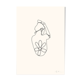 The ink - the flower illustration