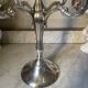 Vintage Orbisa 5-branch chandelier in silver-plated metal, Alpaca base.