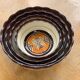 4 nesting salad bowls in enameled ceramic mbfa pont l abbé decorated vintage hand