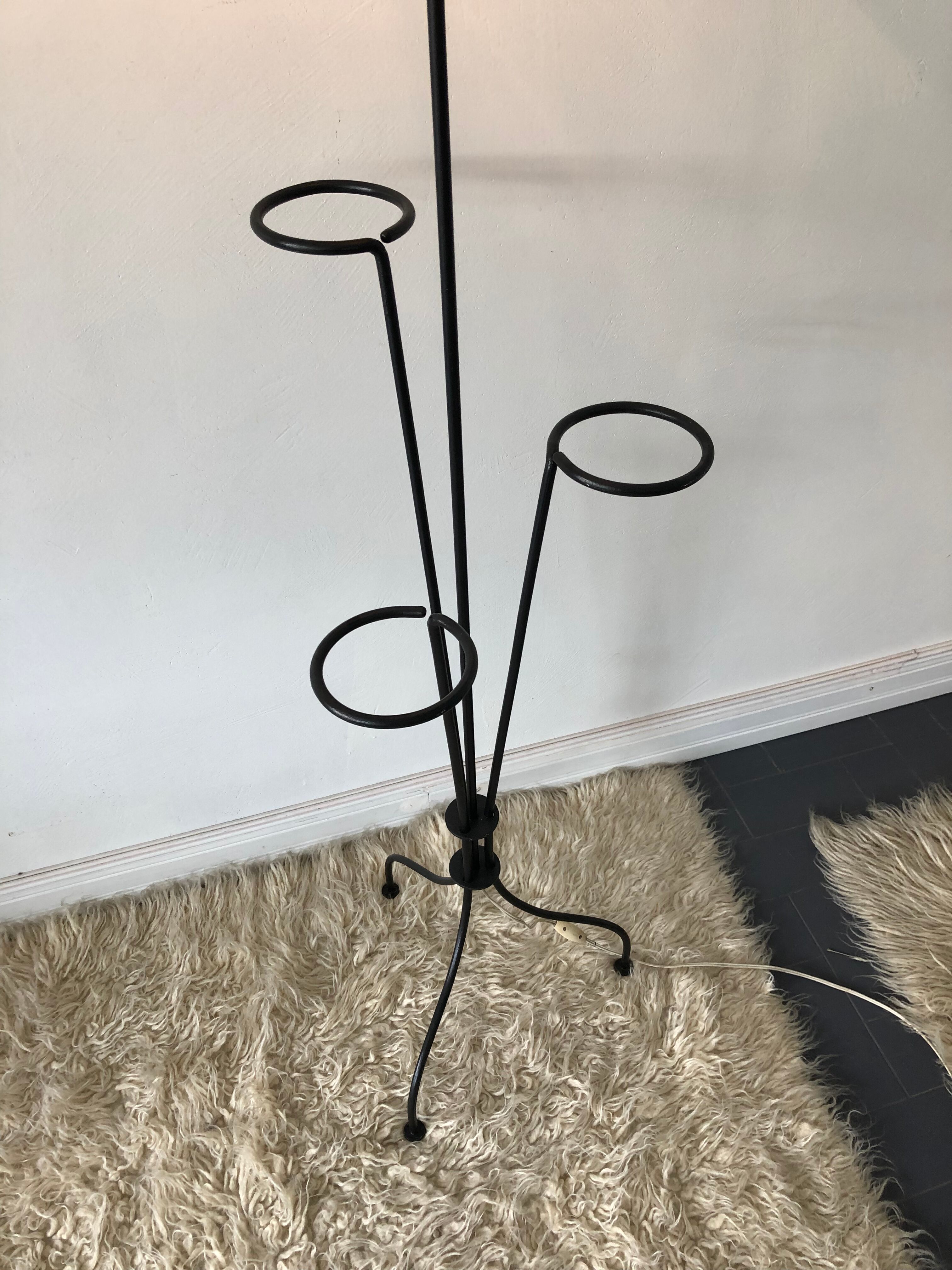 Tripod floor lamp vintage 50's
