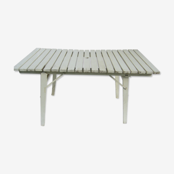 Table de jardin pliante en bois