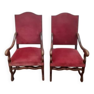 Paire de fauteuil style - louis