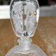 Pair of antique frosted crystal perfume bottles – Signed Charet
