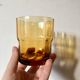 5 amber glasses