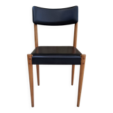 Scandinavian chair in beech and faux leather