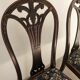 Pair of English Sheraton chairs in mahogany early twentieth century