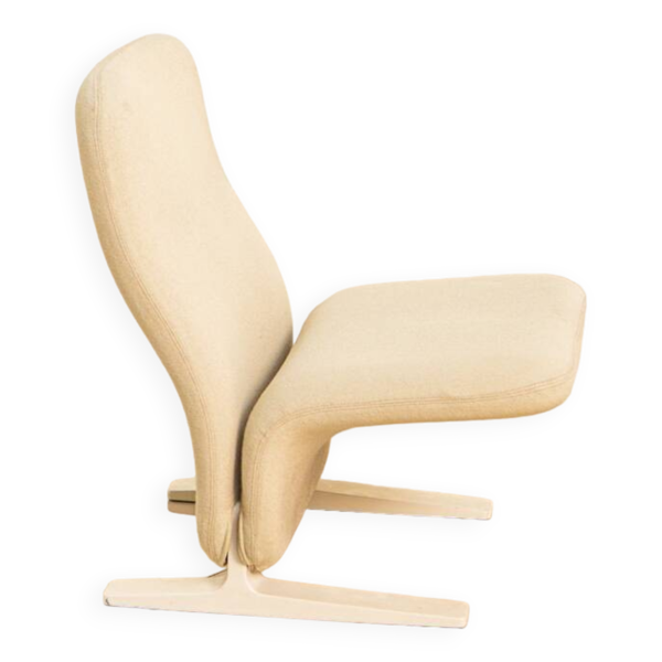 Fauteuil F780 ''Concorde'' crème par Pierre Paulin pour Artifort 80's