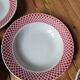 Lot n°2 Six soup plates FB85 Badonviller