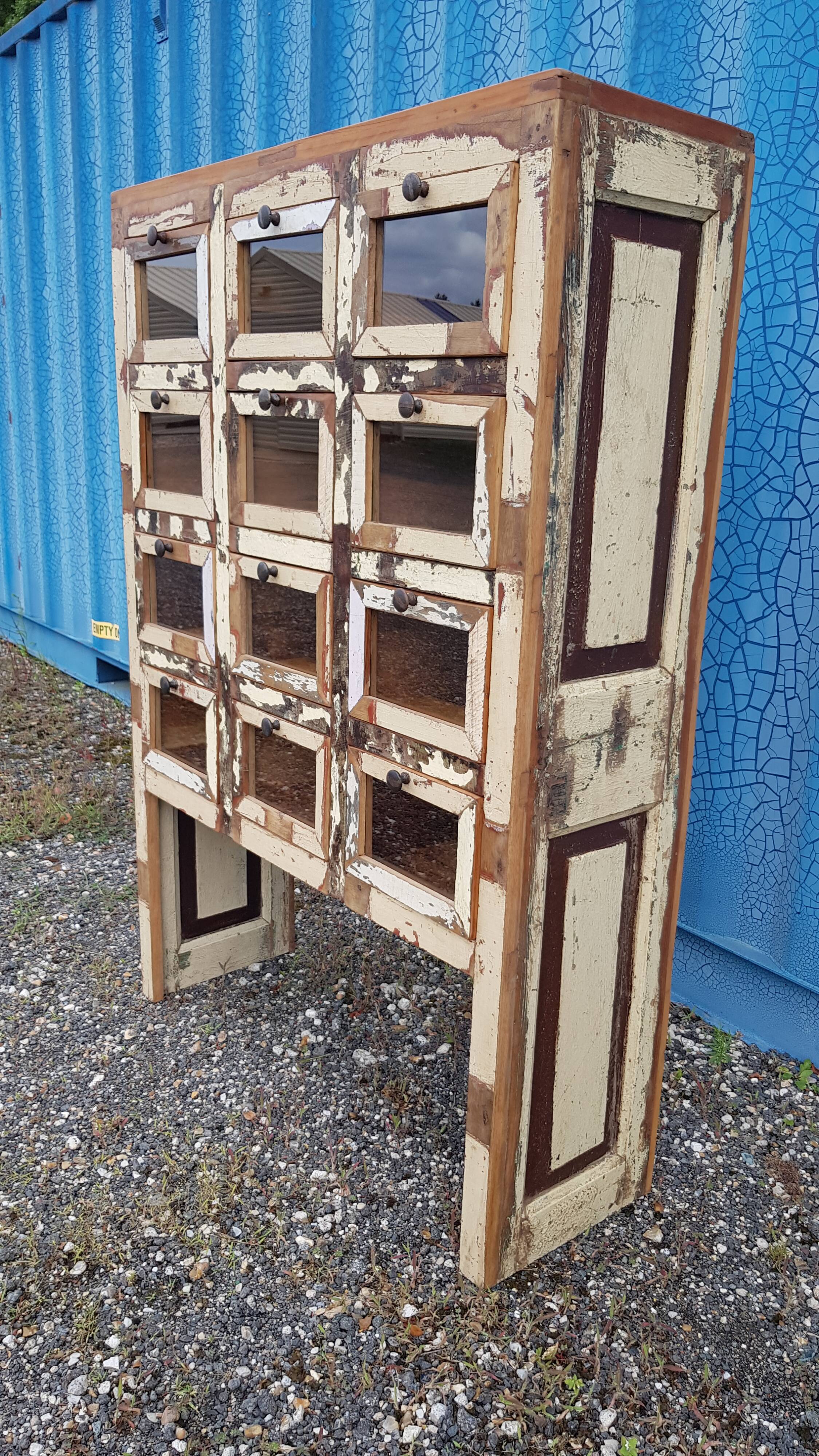 Merchant furniture - chest of drawers with 12 teak drawers