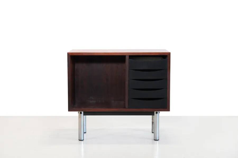 Rosewood Danish design record player cabinet
