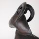 Brutalist Ram Shaped Fireplace Tool Set in Hand Forged Metal